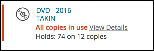All Copies in Use