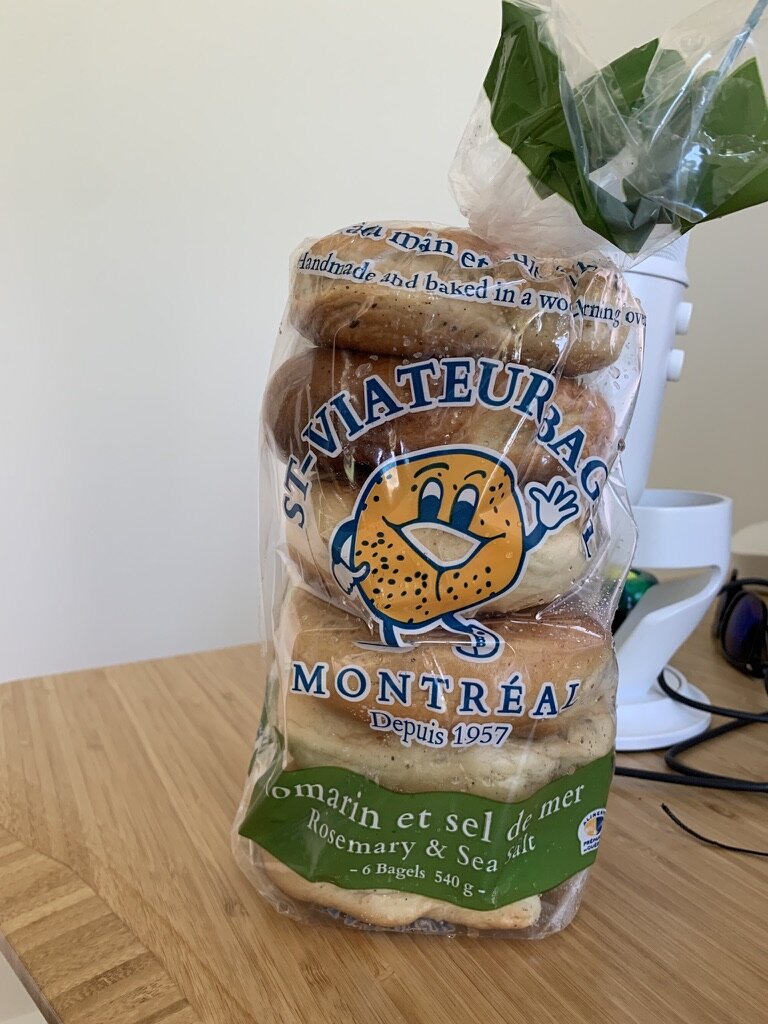 Rosemary and Seasalt Bagels